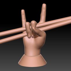 drumstick.jpg THE DRUMSTICK HOLDER HAND ROUND BASE 1.6mm