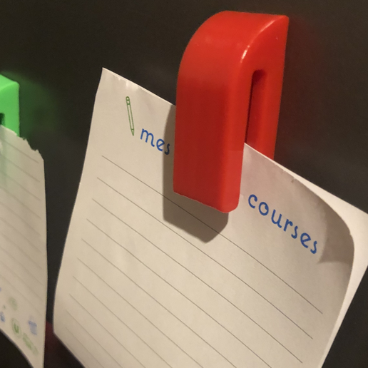 Clip on fridge / Magnet frigo - 3D model önizlemesi