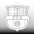 Modelo 3D - Llavero - Barcelona FC jpg2.jpg Key ring - FC Barcelona