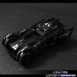 Pg \ a < © a & ~ PANCCi eh 4 With LAPTOP & 3DPRINTER STL file 1/70 Scale BATMAN ARKHAM KNIGHT BATMOBILE・Template to download and 3D print