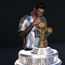 Captura-de-pantalla-2022-12-19-005759.png Archivo STL MESSI CAMPEON DE LA COPA DEL MUNDO QATAR 2022・Modelo de impresión 3D para descargar