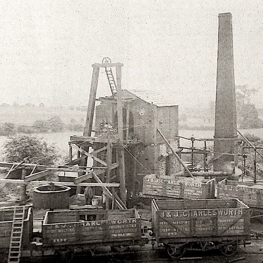 pumping-engine.webp Modèle de machine à vapeur pour le pompage dans les mines de charbon