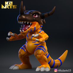 greymon.jpg Archivo STL greymon Fanart・Objeto para impresora 3D para descargar