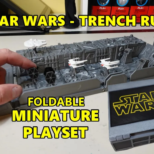 Star Wars Trench Run Foldable Miniature Playset Not MMU 3D model