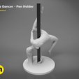 poledancer-main_render.178.png STL file Pole Dancer - Pen Holder・3D printable design to download