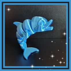 Niedlicher Flexi Print-in-Place Delfin