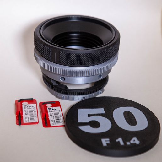 🎦 Canon FD 50mm f/1.4 SSC Lens Rehousing – Cine Housing (3D