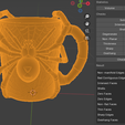 tomografi.png 3D Printable Black Widow Spider Mug - Gothic & Horror Cup STL obj