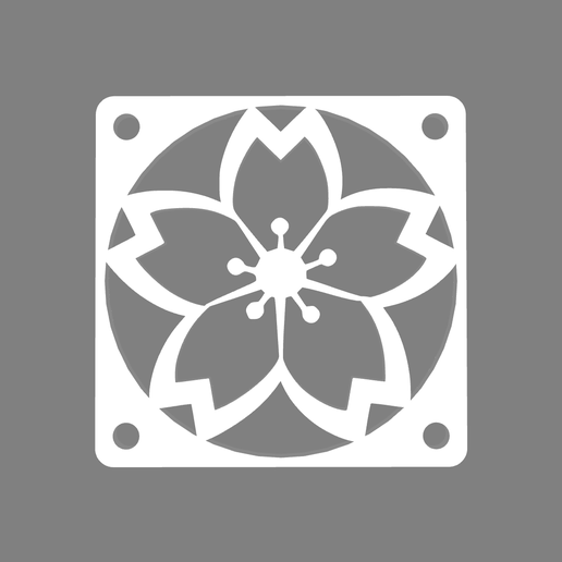 Sakura Flower Fan grill 60mm