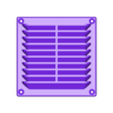 Grlle aération 2 (Modofié) (X3).stl Ventilation grid (9cm / 9cm) (2 models)