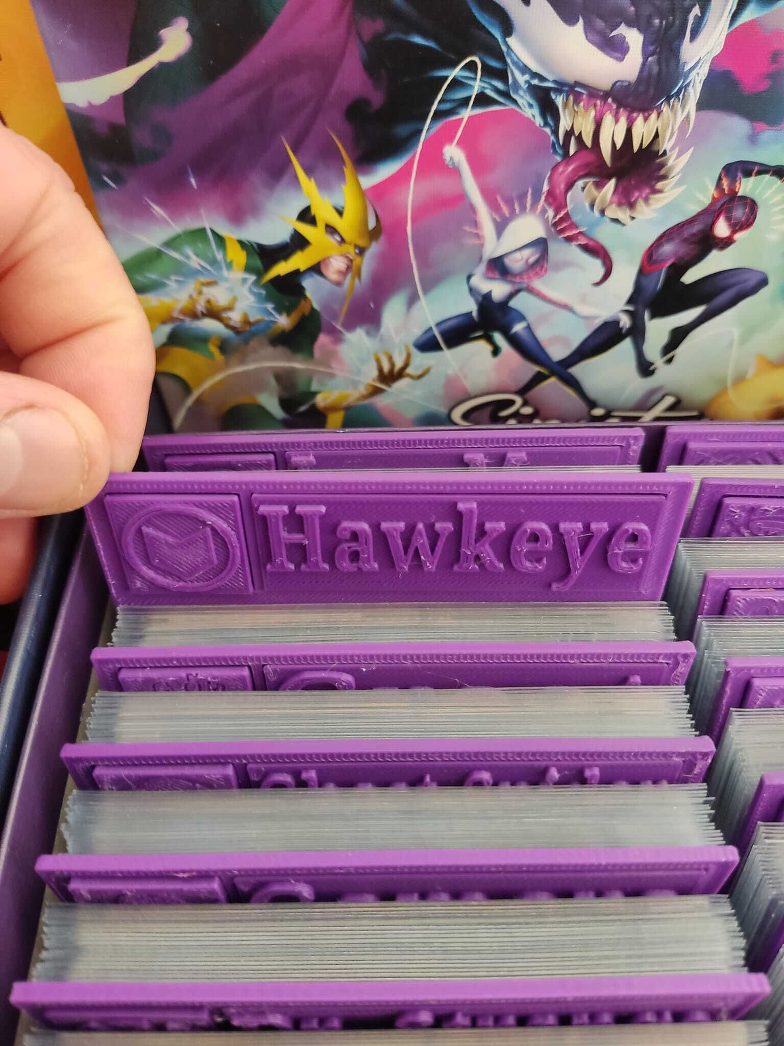 Hawkeye Example Файл 3D Разделители и вкладыши для коробок Marvel Champions ...