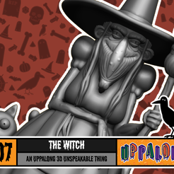 thingiverseCoverArt_Halloween_witch.png Free STL file The Witch・Object to download and to 3D print