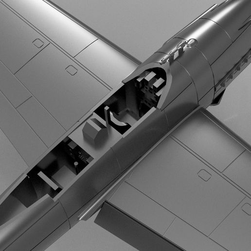 suraido58.jpg 1/350 IJN D4Y1 Bombardero en picado Suisei Modelo 11 "Judy" [STL]