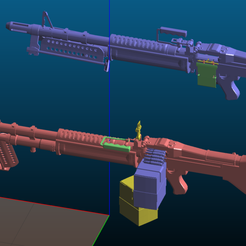Screenshot_2020-06-24_19-04-33.png Бесплатный STL файл M60 machine gun Vietnam war period - import from sketchfab!・План 3D-печати для скачивания