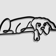 Shapr-Image-2024-05-15-191140.png Dog Wall Art Decor, Dog single line continuous drawing, dog sleeping, home wall art decoration
