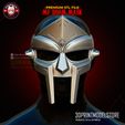 MF_Doom_Mask_Halloween_Cosplay_Props_3D_Print_Model_Store_STL_File_01.jpg MF Doom Mask Metal Face Gladiator Cosplay, Halloween, Props