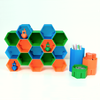 1_Main.png SISTEMA MODULAR DE ESTANTERÍAS Y ORGANIZADORES HEXAGONALES FAST-PRINT (MODO JARRÓN)