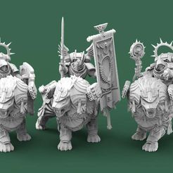 AngelicLions.1.jpg Fichier STL gratuit Chevaliers du Lion Angélique・Modèle pour imprimante 3D à télécharger