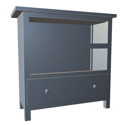 Modern Storage Cabinet with Drawer