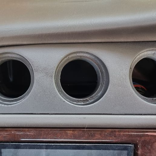 thha オブジェ ザー pod ザーポッド 🚗 JZX100 Triple Gauge Pod 52mm inc. Blanks w/ Logo・ STL