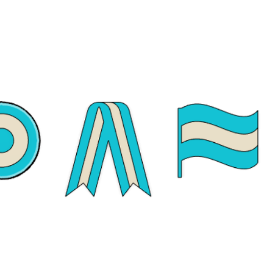 Argentina's flag 3D model