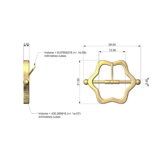 mesu.jpg SCHUHSCHNALLE - 5501 3D MODELL