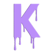 K.stl Spooky Blood Dripping Halloween Letter Set (3D Models and Source SVGs)