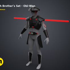 Fifth Brother's Set - Obi-Wan ae) LT ted a} Z _— Fichier 3D Set Cinquième Frère - Obi-Wan・Objet imprimable en 3D à télécharger