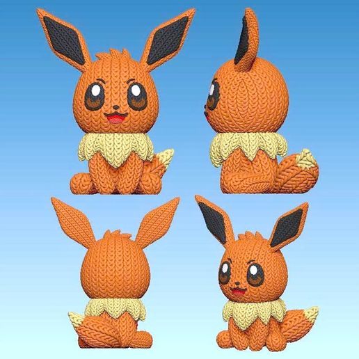 z6658236425010_e883574af628029f52385e839e631457.jpg Eevee - Knitted - Crochet - Multipart