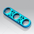 model1.png Простой дизайн Fidget Spinner синий