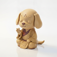 Zen-Dog_Photo1_coloured.png Zen Dog Buddha Meditation Figurine 3D Printable