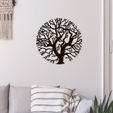 51rrk3v1.jpg STL-Datei Baum Wandkunst Baum des Lebens・3D-druckbare Vorlage zum herunterladen