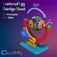 Jniversal Egg 360° Paintign Stand Printable Files UNIVERSAL EGG PAINTING STAND