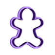 gingerbread man cookie cutter.stl Coupe-cuits de Noël