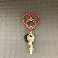IMG_1043.png Valentine's Day Heart Keyrambit Keychain Spinner
