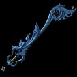 Brigthcrest.jpg Aqua's Brightcrest Keyblade - Kingdom Hearts