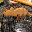 Triceratops Dinosaur 3D cookie cutter