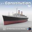 constitution-1951.jpg SS Constitution ocean liner and cruise ship, 1951 version - full hull and waterline