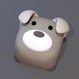 cube_puppy.jpg Pack 6 keycaps of cube animal - pack 2 - DIGITAL FILES FOR 3D PRINTING - KEYCAP FOR MECHANICAL KEYBOARD