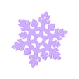 snowflake ornament.stl Christmas Snowflake - Ornament for windows and home decor - tree