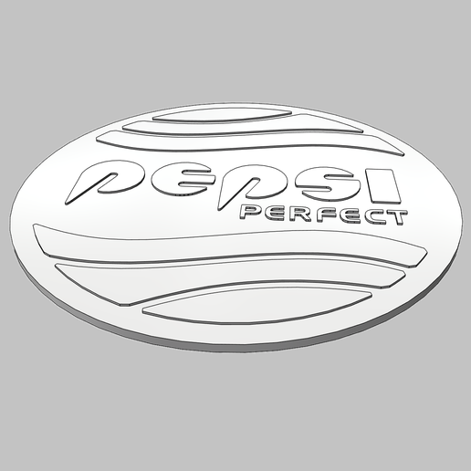 🔙 Pepsi Perfect Logo Plaque - Back to the Future・ 3D File for 3D ...
