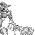 Cazador-18.jpg Cazador Double Chain Weapon and Heavy Flame Cannon (Weapons Only)