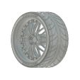 rays_bf_v210_2.jpg Rays Black Fleet Style - scale model wheel set - 19-20" - rim and tire