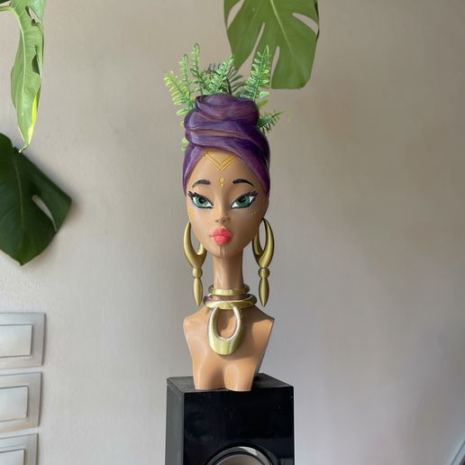 Ethnic Woman Planter