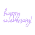 HappyAnniversary.stl Happy Anniversary Gift Tag