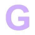 G.stl Alphabet in uppercase, Uppercase alphabet, Großbuchstaben, Alfabeto en mayúsculas