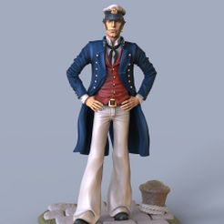 corto 1.jpg STL-Datei Corto Maltese kostenlos・3D-druckbare Vorlage zum herunterladen