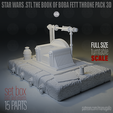 boba-base-02.png STAR WARS .STL THE BOOK OF BOBA FETT THRONE PACK 3D