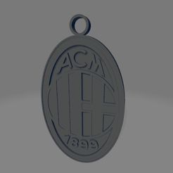 ACM-Milan.jpg STL file ACM Milan Keychain・3D print design to download