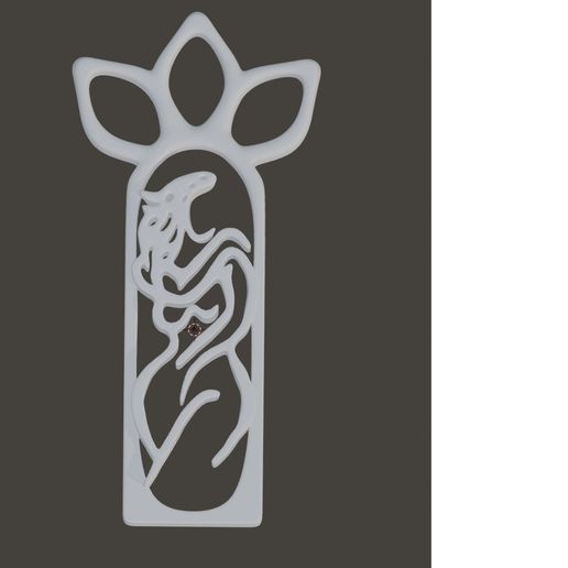 Female body line art jewellery 3D model